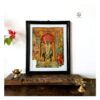 Ravi Varma's Lord Vishnu with Hanuman & Garuda lithograph