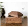 Viboothi box single block with lid wood carved
