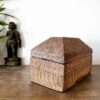 Viboothi box single block with lid wood carved - Image 3