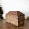 Viboothi box single block with lid wood carved - Image 9