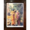 Raja Ravi Varma's comissioned art Lithograph 'Arjuna and Shubhatra' - Image 3
