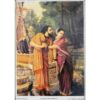 Raja Ravi Varma's comissioned art Lithograph 'Arjuna and Shubhatra' - Image 4