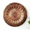 Vintage brass floral layered wall plate fully embossed intricate etching - Image 2