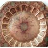 Vintage brass floral layered wall plate fully embossed intricate etching - Image 3
