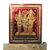 Shree Meenakshi Kalyanam Polychrome over tin framed portrait - Image 2