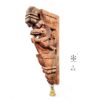 Mythical yazhli wall mount panel with brass bell