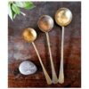 Collection of Bronze round ladle assorted set of three servers - Image 2