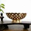 Floral etched ornate mini footed bowl - Image 5