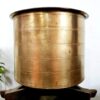 Ribbed Vari adukku pathiram golden brass with tin lining - Image 2
