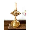 Kerala naadan kuthu vilakku white bronze wax casted rare 5 wick lamp - Image 2