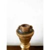 Kerala naadan kuthu vilakku white bronze wax casted rare 5 wick lamp - Image 10