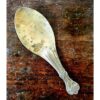 English serving ladle white brass - Image 2
