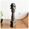 Vilakku Thoon maadam Karu veeti wood ornate carved Lamp pedestal