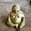 Laughing Buddha seated bronze heavy cast handmade - Image 4