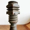 Vilakku Thoon maadam Karu veeti wood ornate carved Lamp pedestal - Image 3