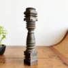 Vilakku Thoon maadam Karu veeti wood ornate carved Lamp pedestal - Image 9