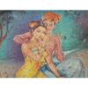 Art tray Krishna teaching Radha to play flute enamel paint - Image 5