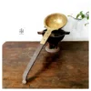Kerala Royal's golden bronze Vaal Uruli with cast iron handle 005