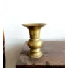 Large kolambi bud vase/ flower vase white bronze - Image 2