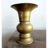 Large kolambi bud vase/ flower vase white bronze - Image 4