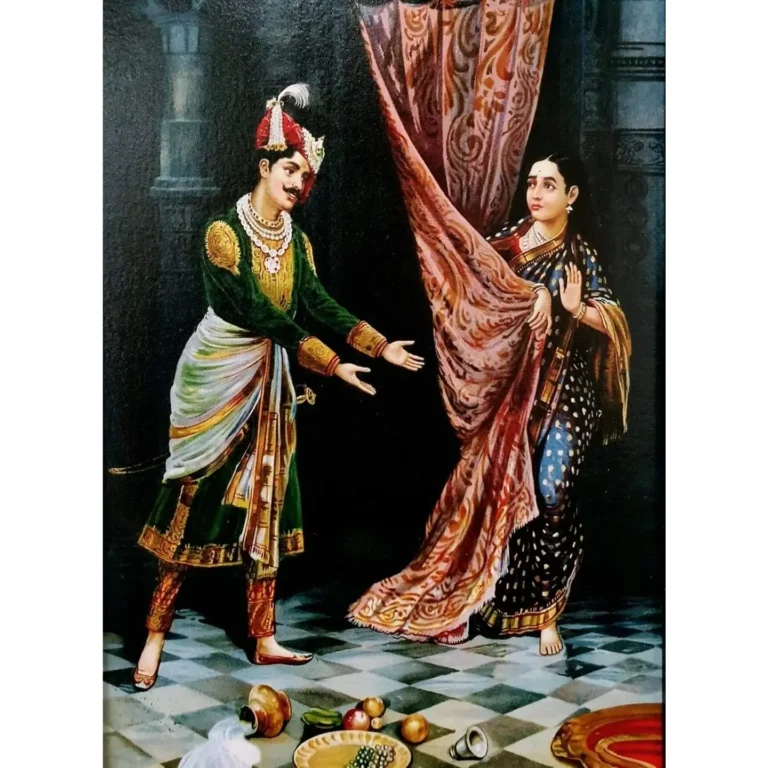 Raja Ravi Varma's 'Kichaka & Sairandhri' print - Image 3