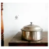Classic white brass chapati box/ snack box