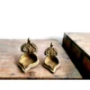 Vaishnavaites Sun Moon Vishnu Lakshmi oil lamps set - Image 4