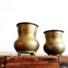 Kumil Kuvalai Raja Rani set of two bronze servewares - Image 5