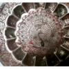 Vintage brass peacock wall plate set of two fully embossed etching - Image 8