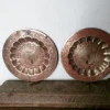 Vintage brass peacock wall plate set of two fully embossed etching - Image 11