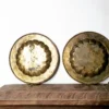 Vintage brass peacock wall plate set of two fully embossed etching - Image 12
