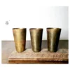 Lassi tumblers set of three large size bronze