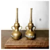 Handheld Torch burner oil replenishment canisters set of two bronzes