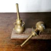 Handheld Torch burner oil replenishment canisters set of two bronzes - Image 7