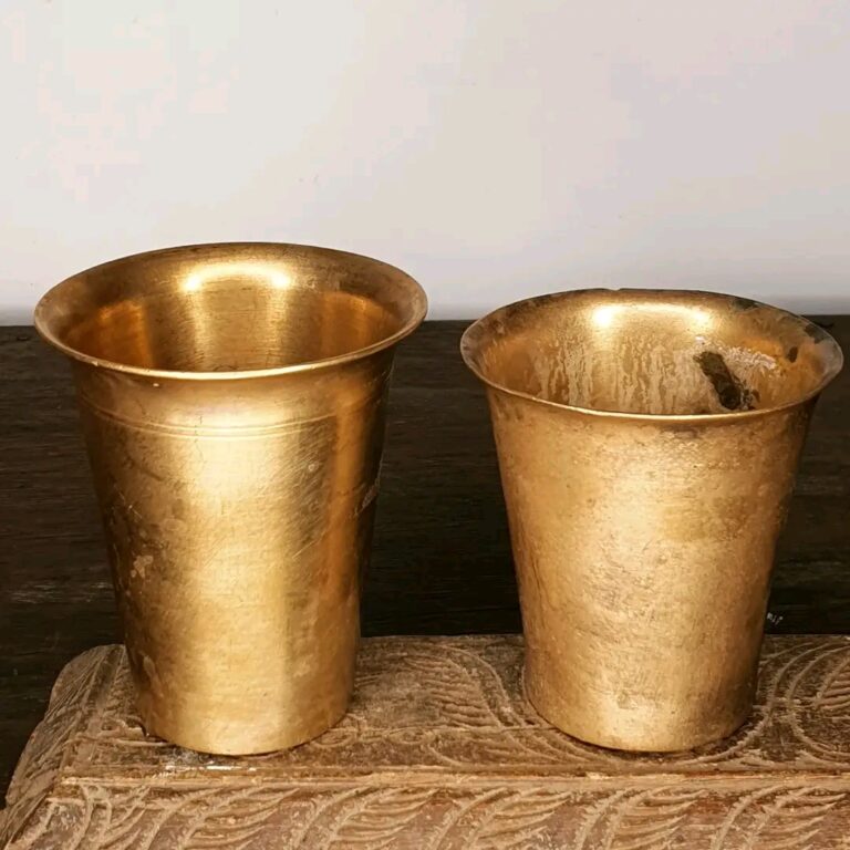 Solid large Raja Rani bronze tumblers - Image 2