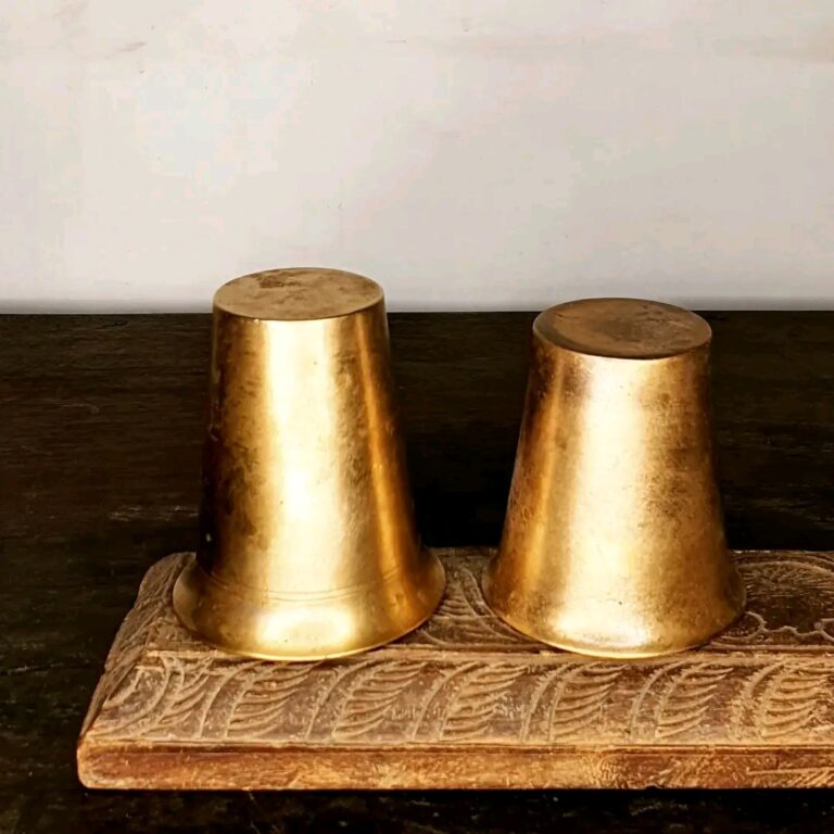 Solid large Raja Rani bronze tumblers - Image 4