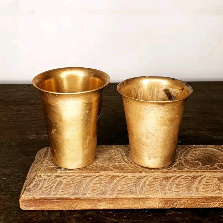 Solid large Raja Rani bronze tumblers - Image 6