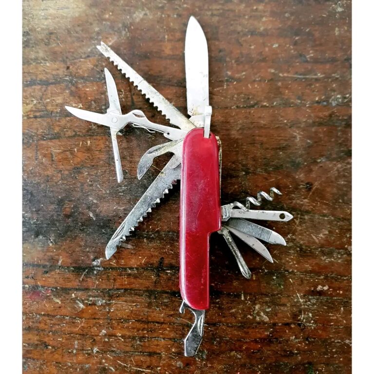 Vintage Swiss Army Knife with 13 tools in one completely handmade - Image 2