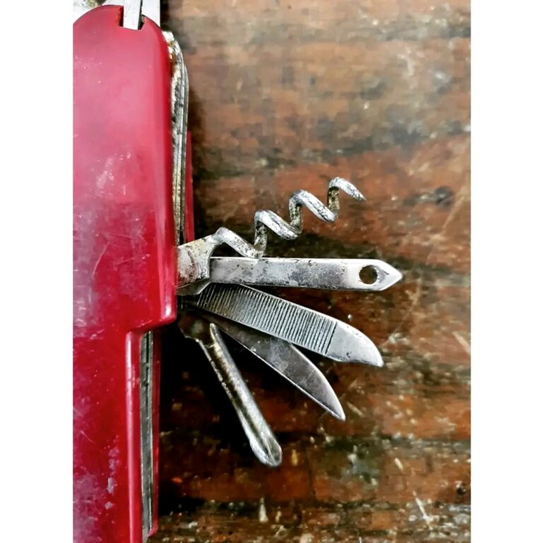 Vintage Swiss Army Knife with 13 tools in one completely handmade - Image 3