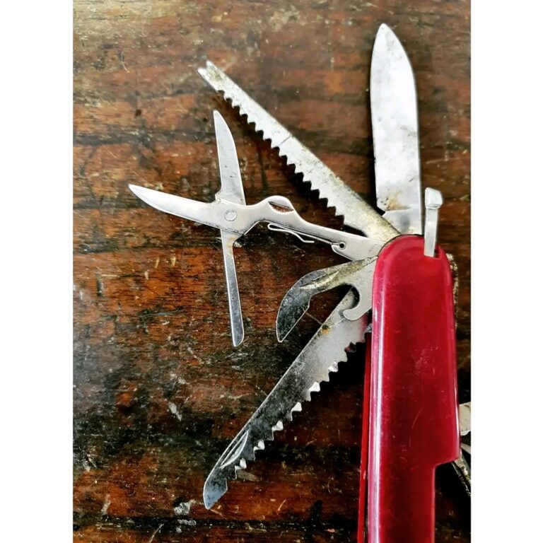 Vintage Swiss Army Knife with 13 tools in one completely handmade - Image 5