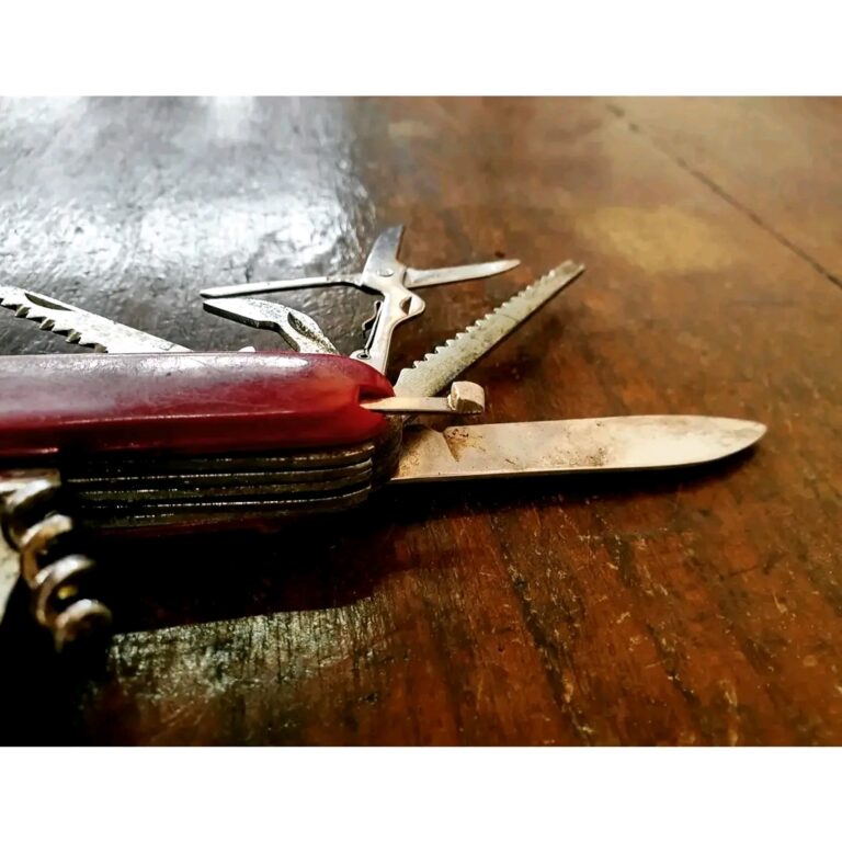 Vintage Swiss Army Knife with 13 tools in one completely handmade - Image 6