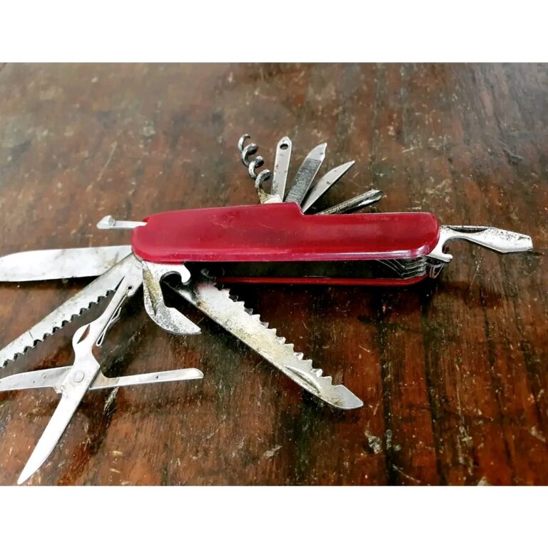 Vintage Swiss Army Knife with 13 tools in one completely handmade - Image 7