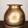 Thattai Adi sombhu/ Flat base golden brass - Image 2