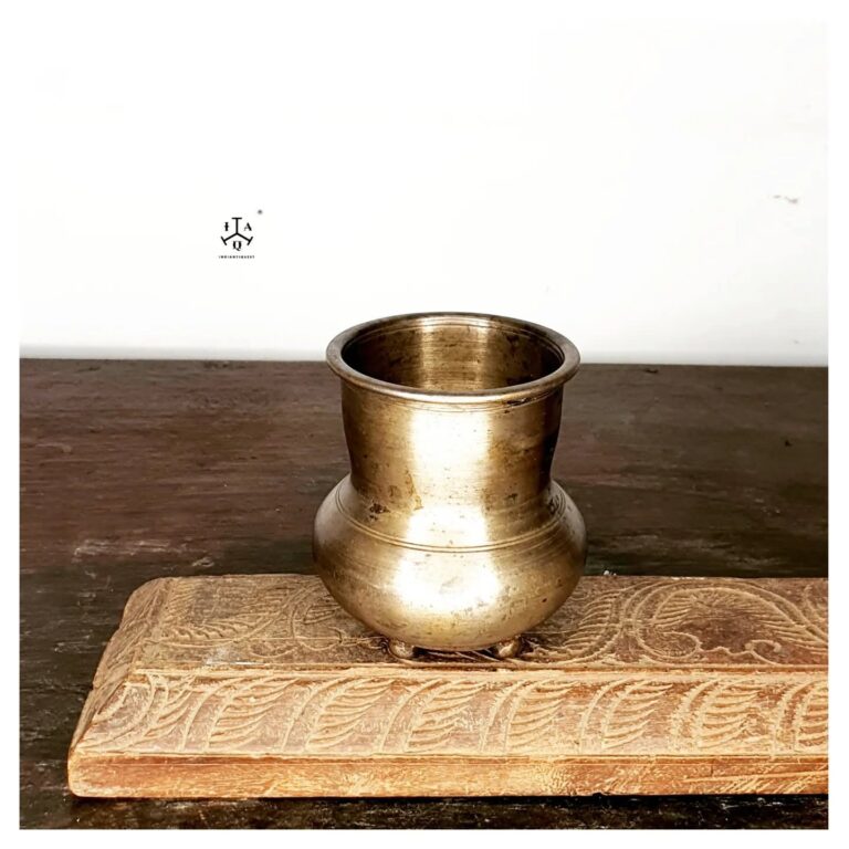 Kings Kuvalai bronze footed server handmade casted