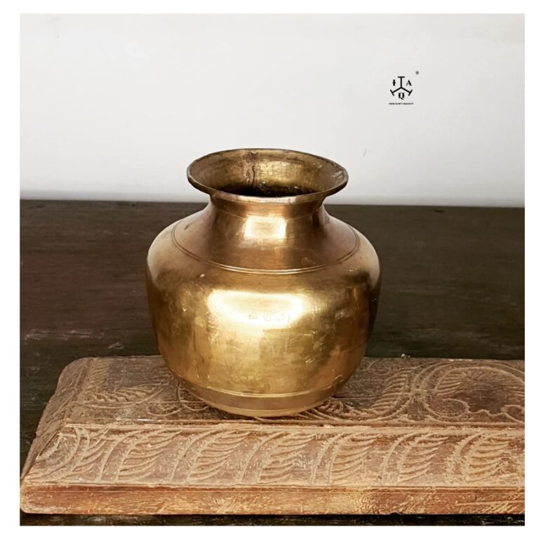 Compact brass kalasa sombhu/ water server pot