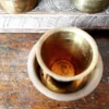 Traditional Coffee tumbler with davara large size set of six light cast brass - Image 4