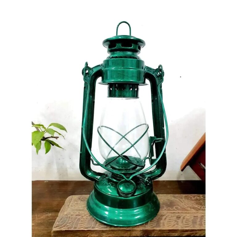 Hurricane barn lantern green colour iron made - Image 2