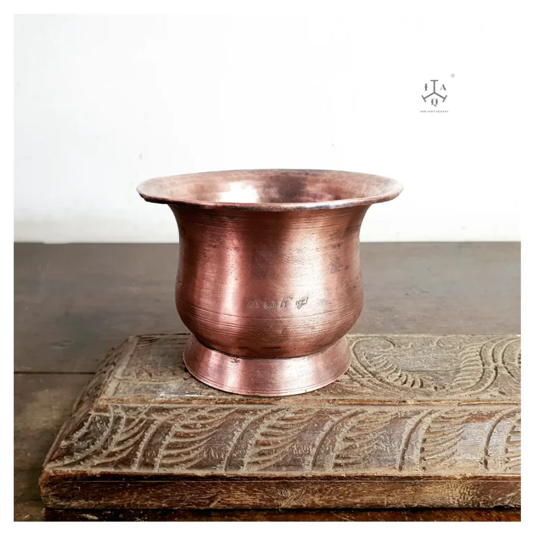 Copper Chandana Pezhlai /Sandal paste cup handmade