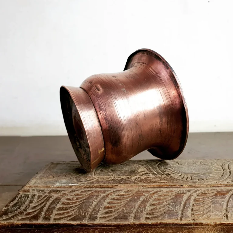 Copper Chandana Pezhlai /Sandal paste cup handmade - Image 4