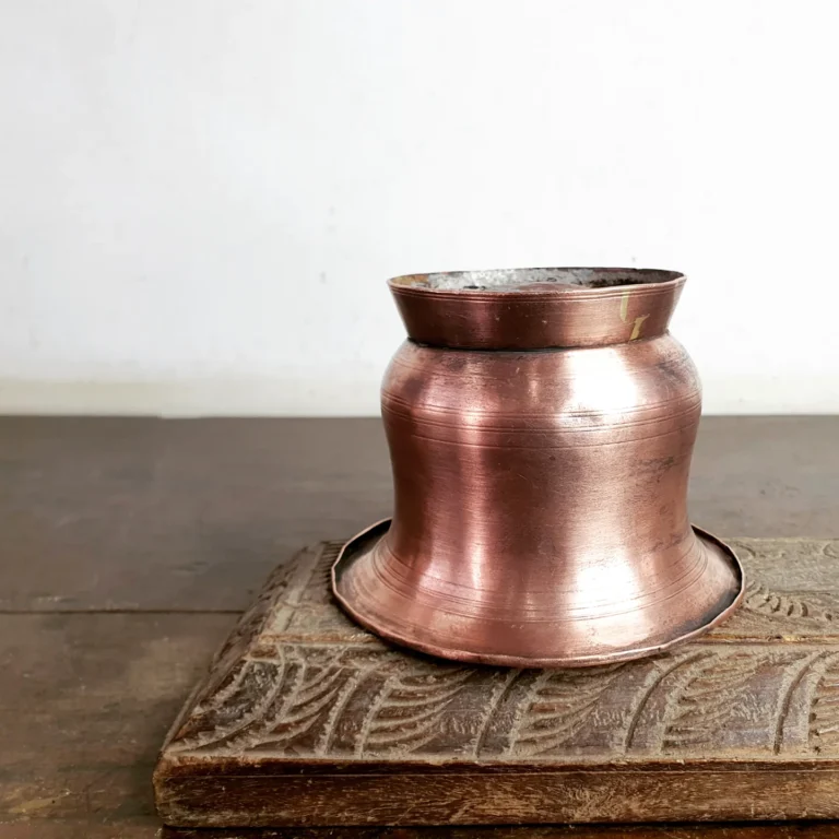 Copper Chandana Pezhlai /Sandal paste cup handmade - Image 7